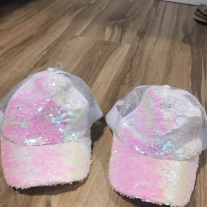 2 sparkly hats NWT